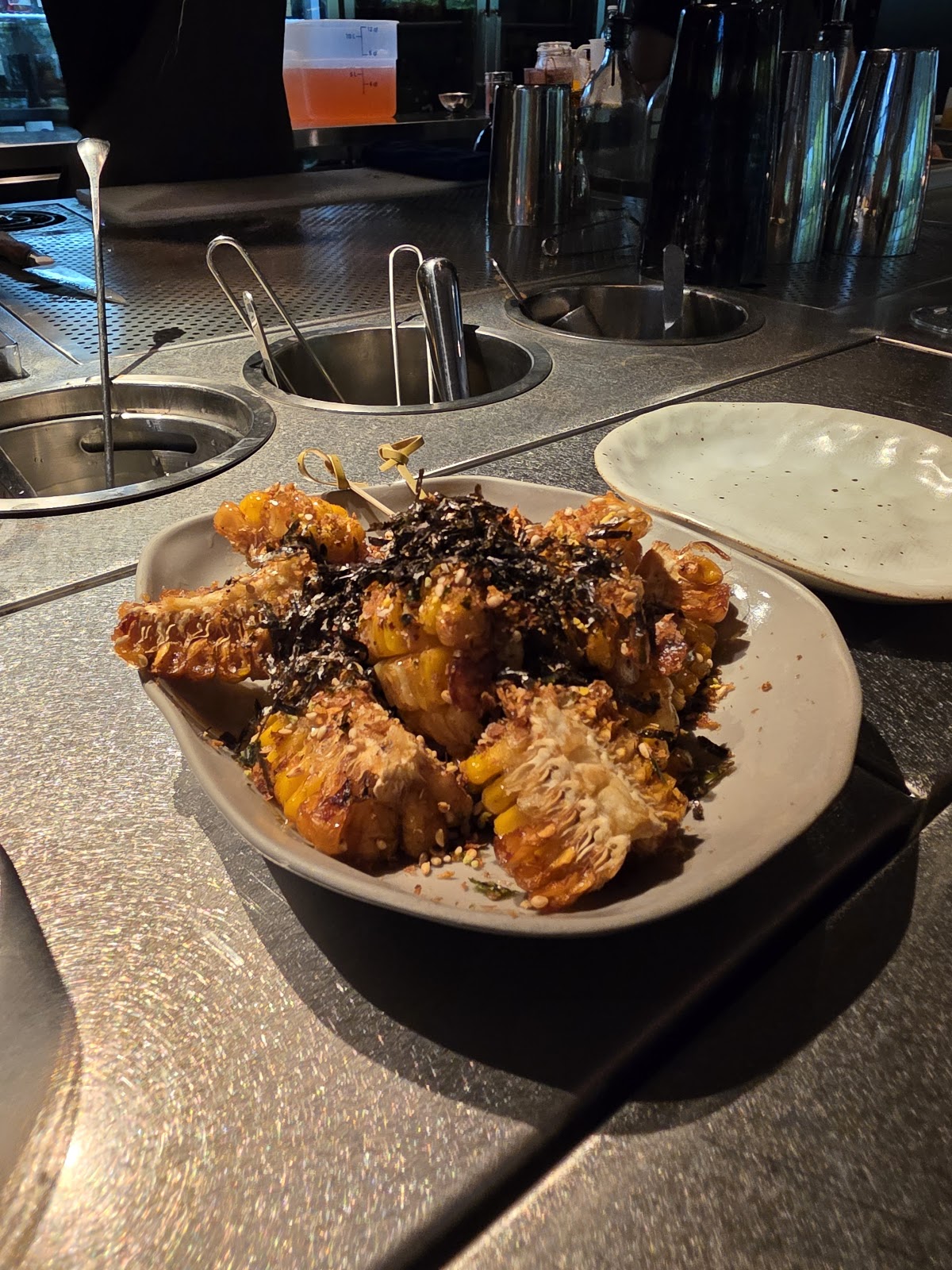 Fried pumpkin with sesame